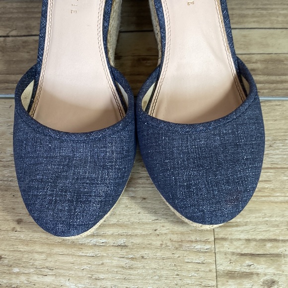 Kelly & Katie Blue Miroven Wedge Jute Sandals - Picture 3 of 10